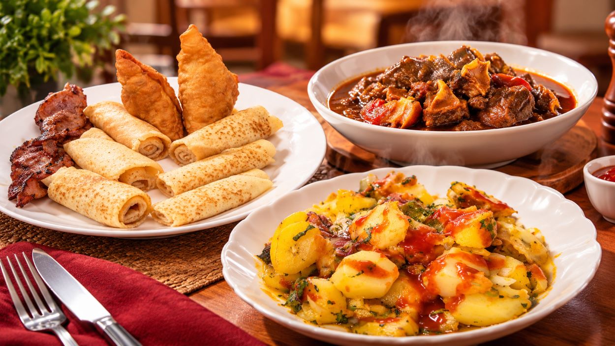 Breakfast table with fresh food at Peak Meadows Hotel Nyeri