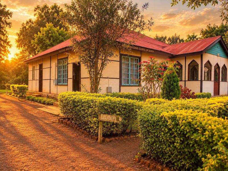 Nyeri Museum exhibits and building